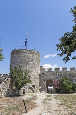 Kavala kentinde kale, Yunanistan
