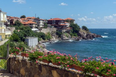 Sozopol, Bulgaristan eski kasabasında antik surlar