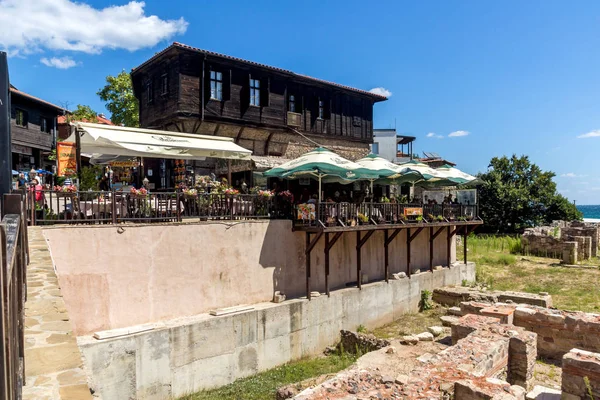 Staré domy ve starém městě Sozopol, Bulharsko — Stock fotografie