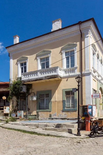 保加利亚索佐波尔老城区的旧房子 — 图库照片