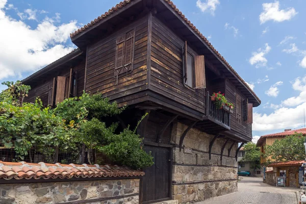 소조폴 의 올드 타운에서 오래된 주택, 불가리아 — 스톡 사진