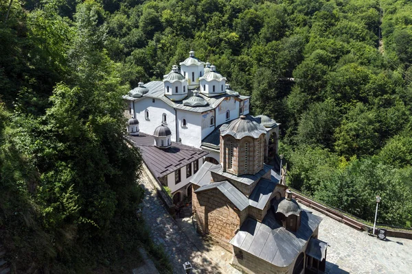 Средневековый монастырь Святого Иоахима Осоговского, Северная Македония — стоковое фото