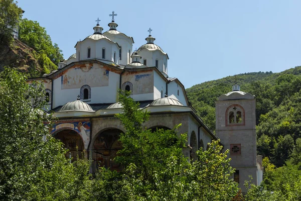 Средневековый монастырь Святого Иоахима Осоговского, Северная Македония — стоковое фото