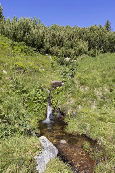 Landscape from hiking trail to Belmeken Peak, Rila mountain — Stock Photo, Image