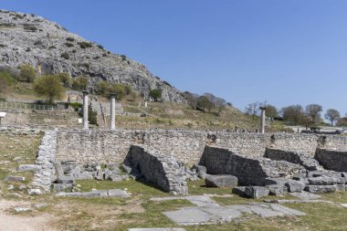 Philippi arkeolojik sitesinde ki harabeler, Yunanistan
