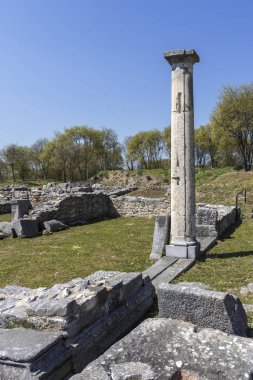 Philippi arkeolojik sitesinde ki harabeler, Yunanistan
