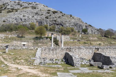 Philippi arkeolojik sitesinde ki harabeler, Yunanistan