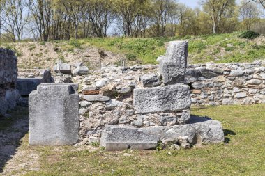Philippi arkeolojik sitesinde ki harabeler, Yunanistan