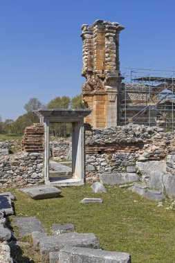 Philippi arkeolojik alanda Bazilikası, Yunanistan