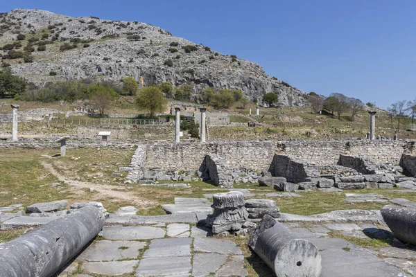 Ερείπια στον αρχαιολογικό χώρο των Φιλίππων, Ελλάδα — Φωτογραφία Αρχείου