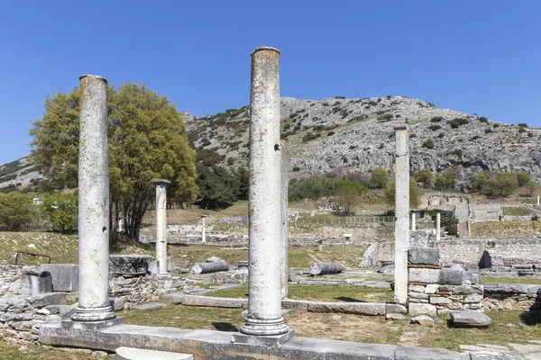 Руины на археологическом объекте Филиппы, Греция — стоковое фото