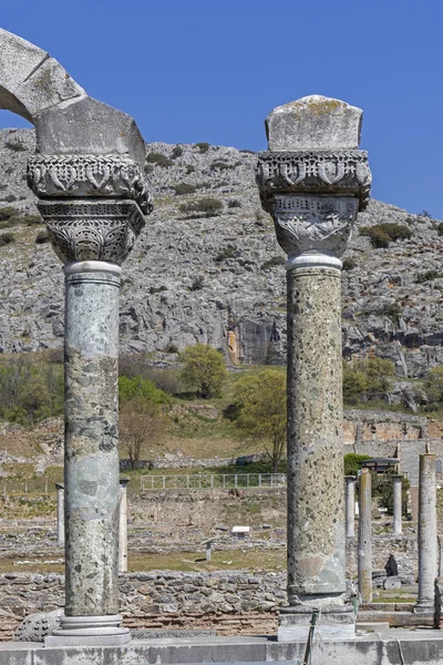 Basilica in the archeological area of Philippi, Greece — Stock Photo, Image