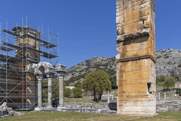 Basilique dans la zone archéologique de Philippi, Grèce — Photo