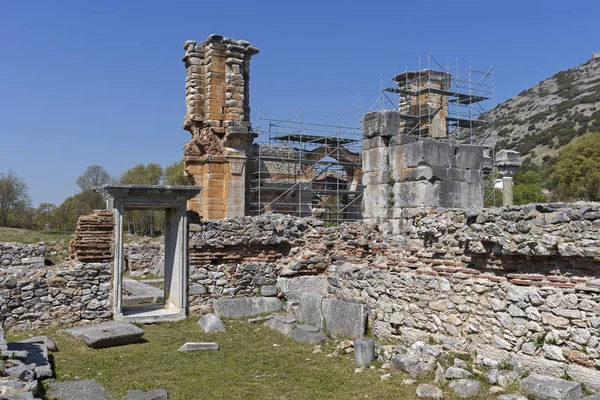 Basilique dans la zone archéologique de Philippi, Grèce — Photo