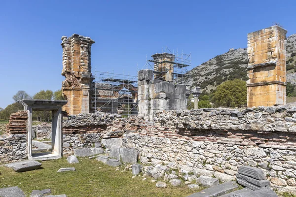 Basilique dans la zone archéologique de Philippi, Grèce — Photo
