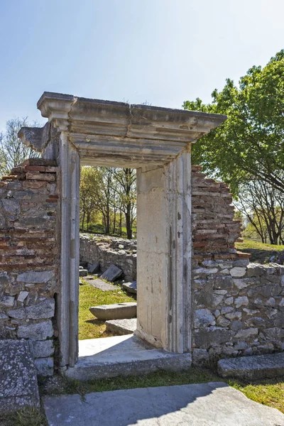 Basílica na área arqueológica de Filipos, Grécia — Fotografia de Stock