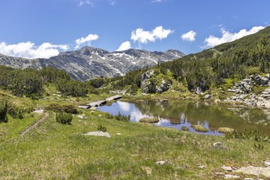 Balık Gölleri yakınlarındaki manzara, Rila dağı, Bulgaristan