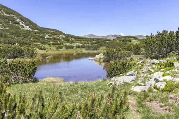 Lanskap dekat The Fish Lakes, Rila gunung, Bulgaria — Stok Foto