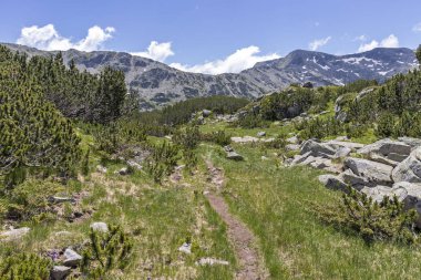 Balık Gölleri yakınlarındaki manzara, Rila dağı, Bulgaristan