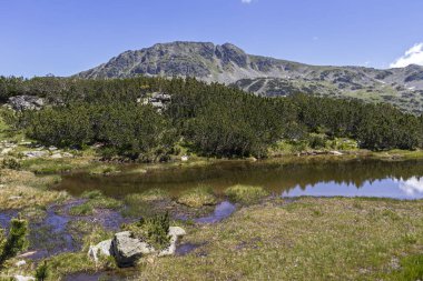 Balık Gölleri yakınlarındaki manzara, Rila dağı, Bulgaristan