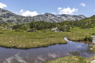 Balık Gölleri yakınlarındaki manzara, Rila dağı, Bulgaristan
