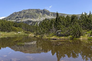 Balık Gölleri yakınlarındaki manzara, Rila dağı, Bulgaristan