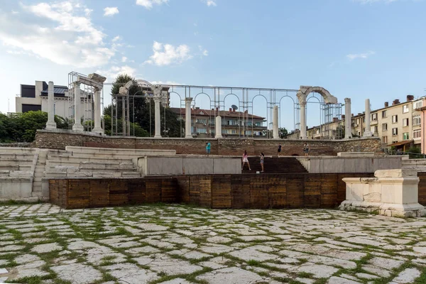 Auditorio de la antigua ciudad romana de Augusta Traiana, Stara Zagor — Foto de Stock