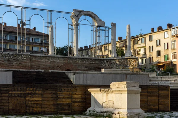 Auditório da antiga cidade romana de Augusta Traiana, Stara Zagor — Fotografia de Stock