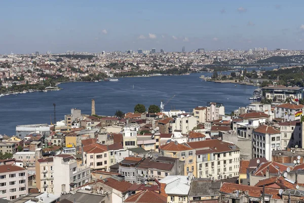 Panorama od Galata Tower po Istanbul, Turecko — Stock fotografie
