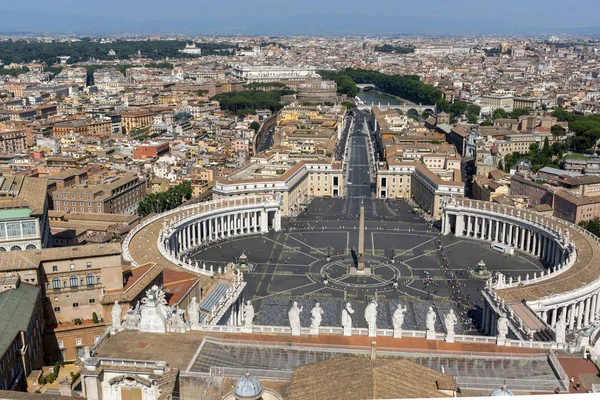 Panorama de la ciudad del Vaticano y Roma, Italia — Foto de Stock