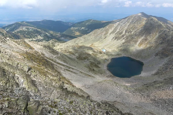 Пейзаж с пика Мусала, горы Рила, Болгария — стоковое фото