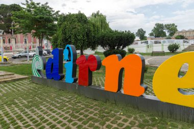 Edirne şehir merkezinde belediye binası, Türkiye