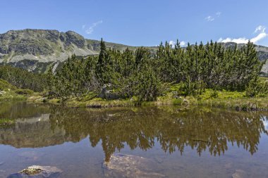 Balık Gölleri yakınlarındaki manzara, Rila dağı, Bulgaristan