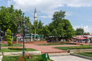 Edirne şehir merkezinde tipik sokak, Türkiye