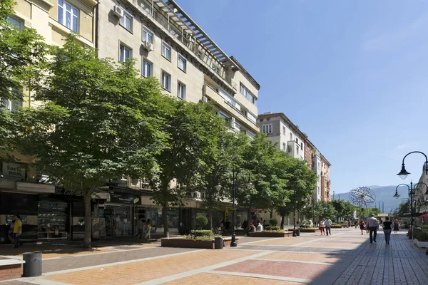 Boulevard Vitosha in de stad Sofia, Bulgarije — Stockfoto