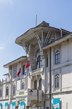 İstanbul şehrinde tipik bina ve sokak, Türkiye