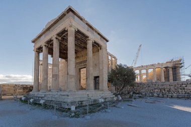 Temple The Erechtheion at Acropolis of Athens, Greece clipart