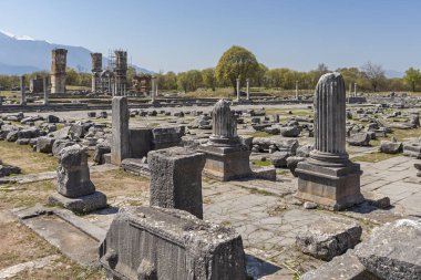 Philippi arkeolojik alanda Antik Kalıntılar, Yunanistan