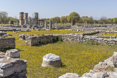 Philippi arkeolojik alanda Antik Kalıntılar, Yunanistan