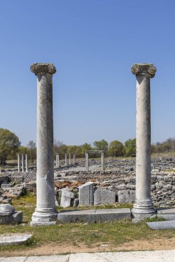 Philippi arkeolojik alanda Antik Kalıntılar, Yunanistan