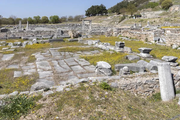 Ruines antiques dans la zone archéologique de Philippi, Grèce — Photo