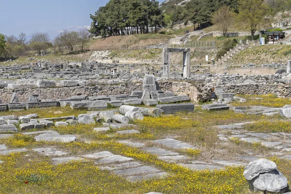 Antiguas ruinas en el área arqueológica de Filipos, Grecia —  Fotos de Stock