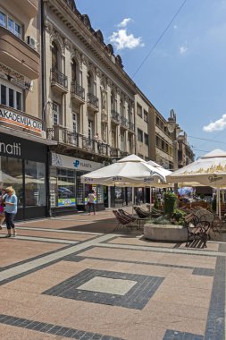 Nis Şehir merkezinde Obrenoviceva yaya caddesi, Ser