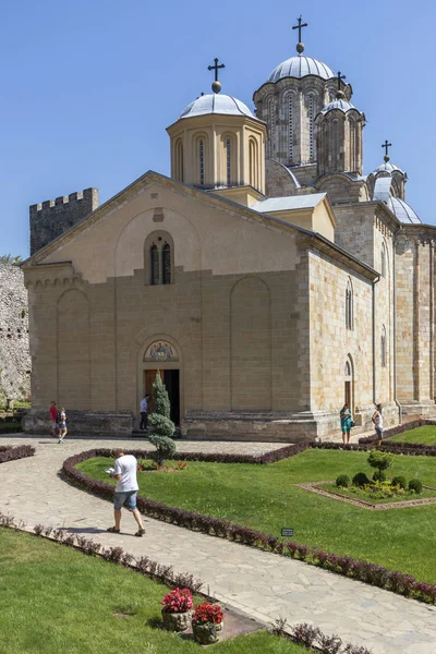 Ortaçağ Manasija manastırı, Sumadija ve Batı Sırbistan — Stok fotoğraf