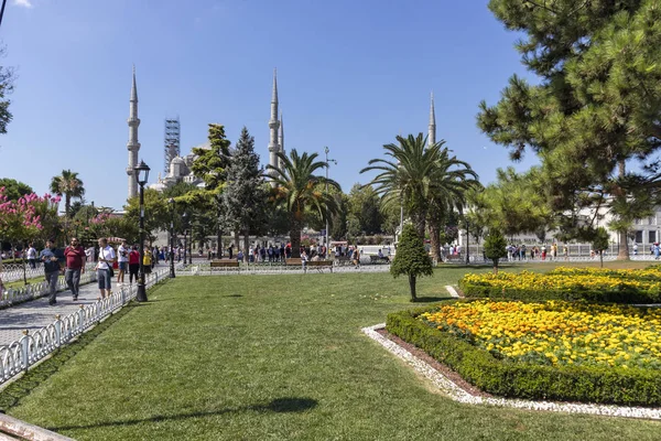 Błękitny Meczet w mieście Stambuł, Turcja — Zdjęcie stockowe
