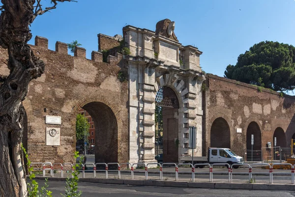 Roma Şehrinde surlar, İtalya — Stok fotoğraf
