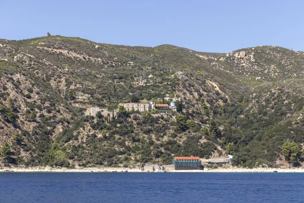 Kutsal Dağın Özerk Manastır Devleti'ndeki Athos Dağı — Stok fotoğraf