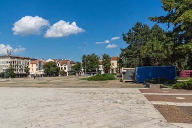 Bulgaristan'ın Vratsa kenti merkezinde hristo Botev meydanı