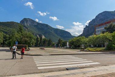 Bulgaristan'ın Vratsa kenti merkezinde hristo Botev meydanı