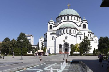 Belgrad şehrindeki Saint Sava Kilisesi, Sırbistan